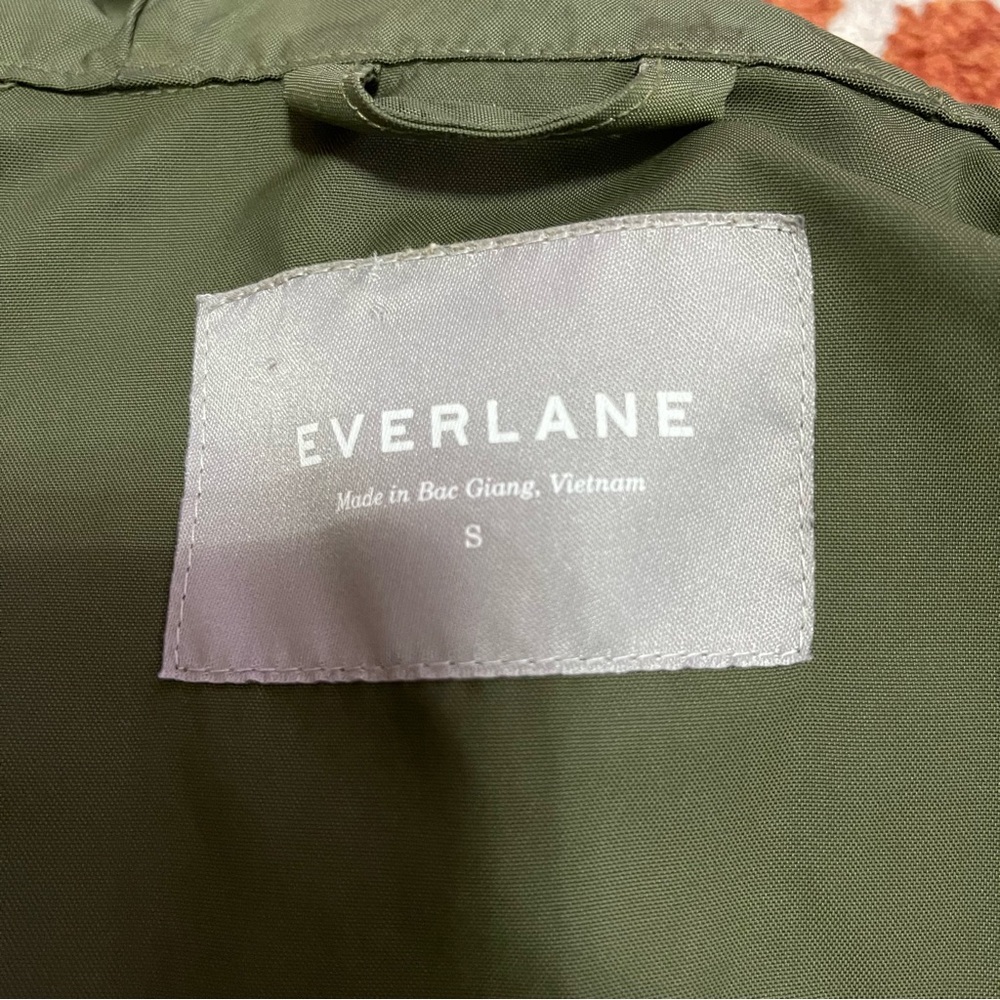 Everlane Olive Green Anorak Jacket US S - Picture 6 of 8